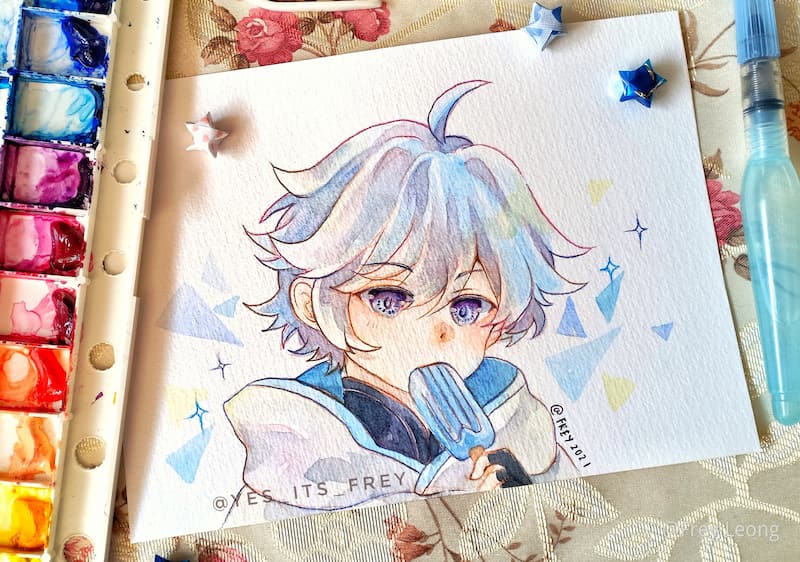 chongyun fanart by frey leong on HoYoLab.jpg
